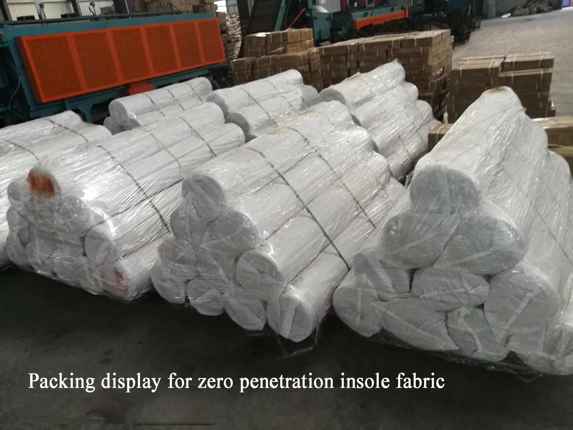 Zero penetration flexible insole fabric for Safety Footwear EN22568 standard