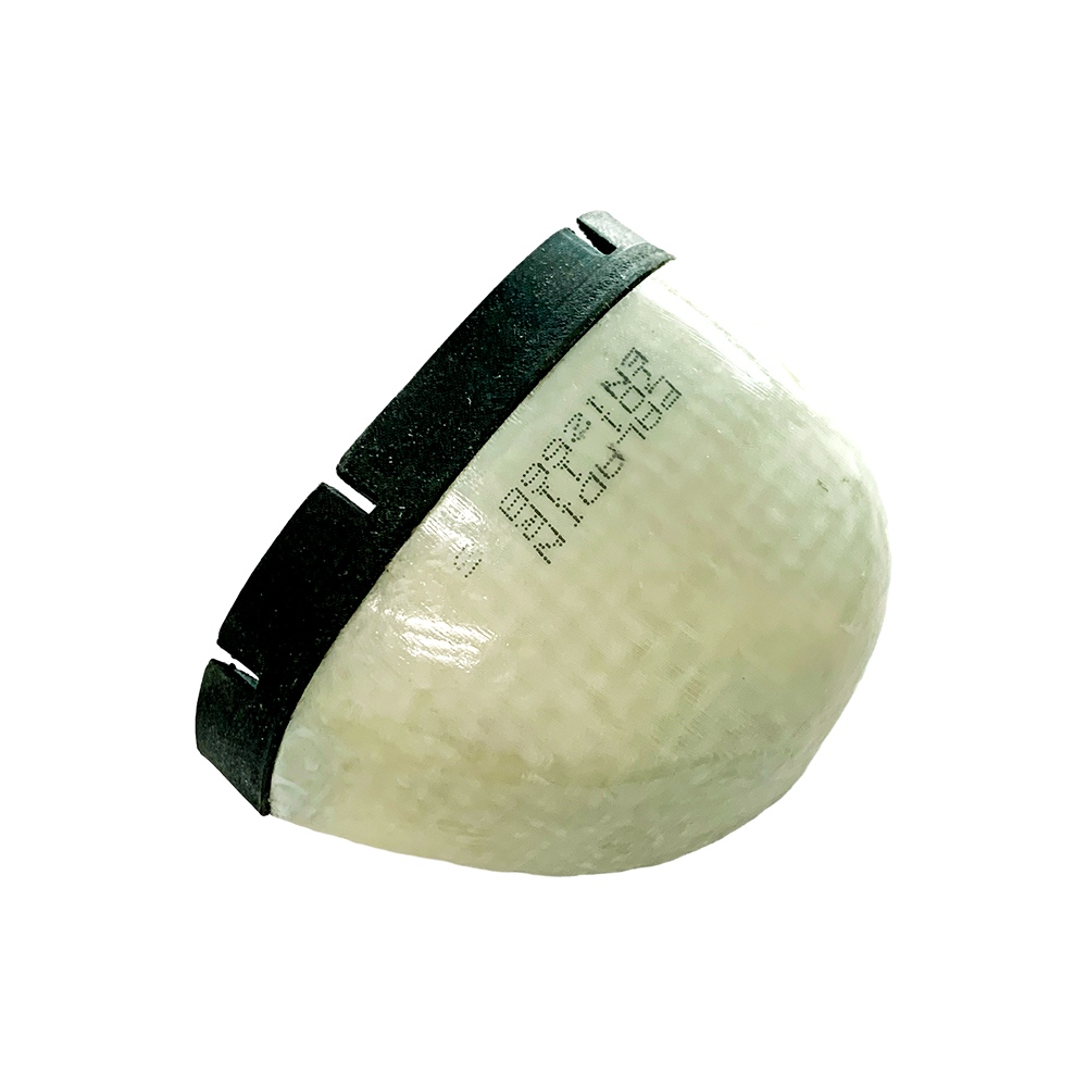 Safety footwear highlighting internal fiberglass toe cap design against industrial background